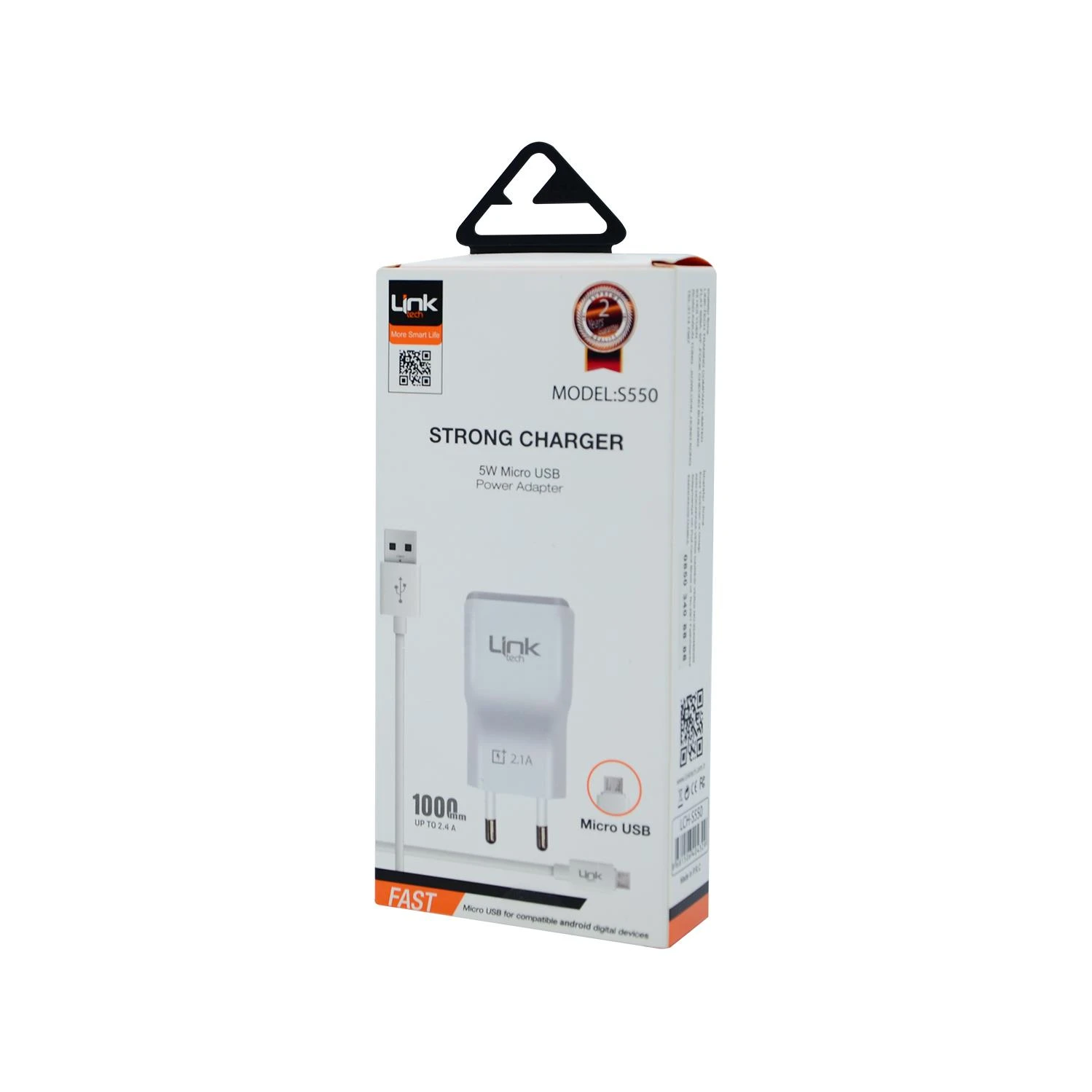 LİNK TECH S550 USB MİCRO ANDROİD ŞARJ+KABLO