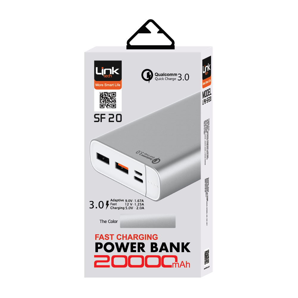 LINK TECH SF20 POWERBANK 20000 MAH 3.0