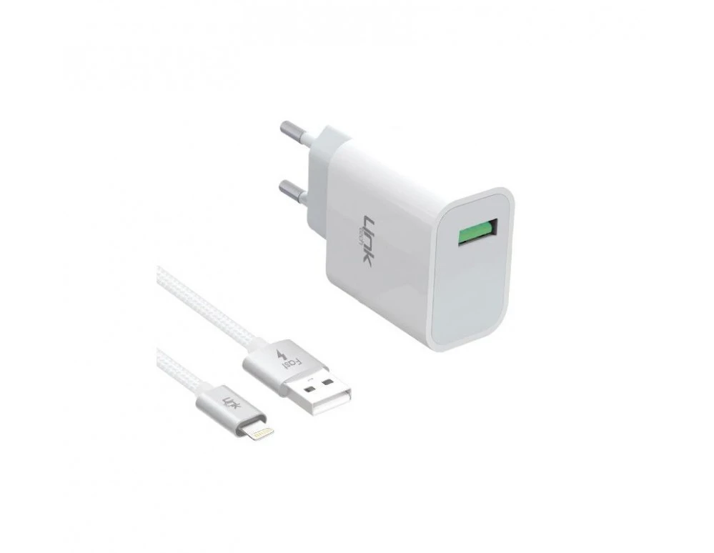 LINKTECH C204 SAFE LİGHTNİNG USB 10W HIZLI ŞARJ ALETİ