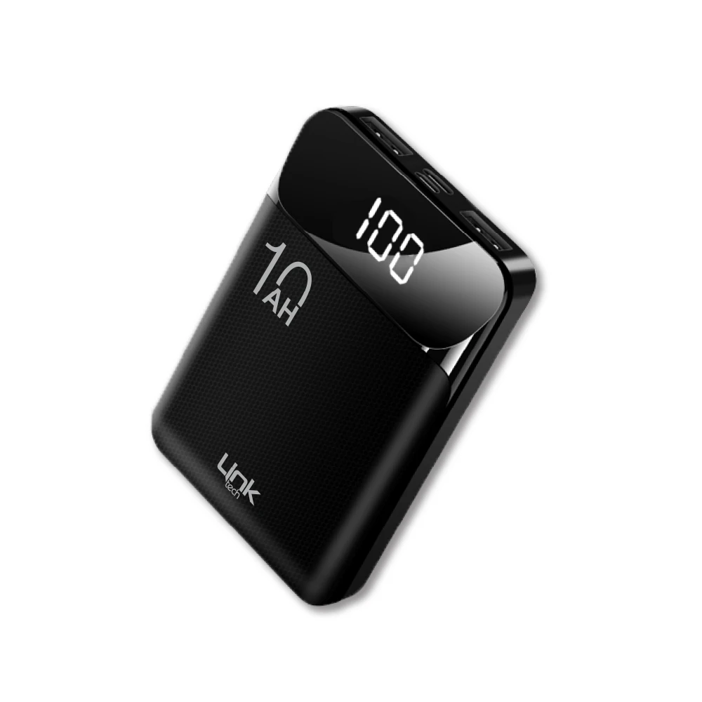 LINKTECH LPB - SL10 SLIM DİJİTAL GÖSTERGELİ 10.000 MAH POWER BANK SİYAH