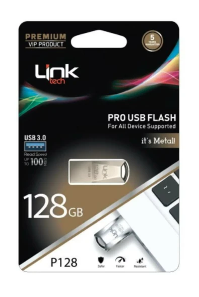LİNKTECH PRO PREMİUM 128GB METAL 25MB/S USB FLASH BELLEK