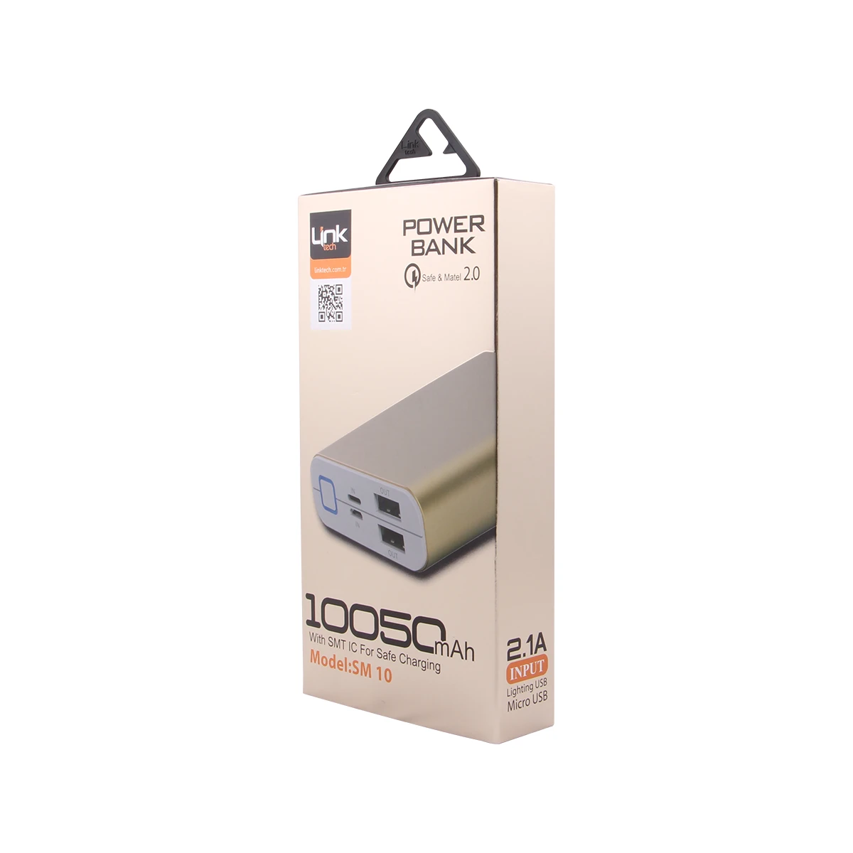 LINKTECH SM 10 10050 MAH 2.1A METAL POWER BANK