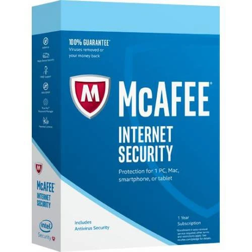 McAFEE internet Security - Sınırsız Cihaz 1 Yıl Abonelik