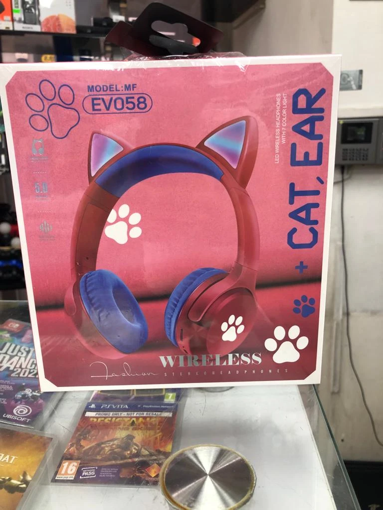 MF EVO 58 CAT EAR KIRMIZI KABLOSUZ KULAKLIK