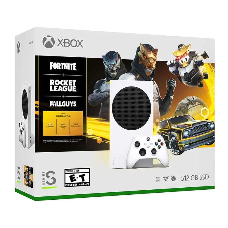 MİCROSOFT XBOX SERİES S 512 GB OYUN KONSOLU FORTNİTE+ROCKET LEAGUE+ FALL GUYS OYUN 24 AY GARANTİ