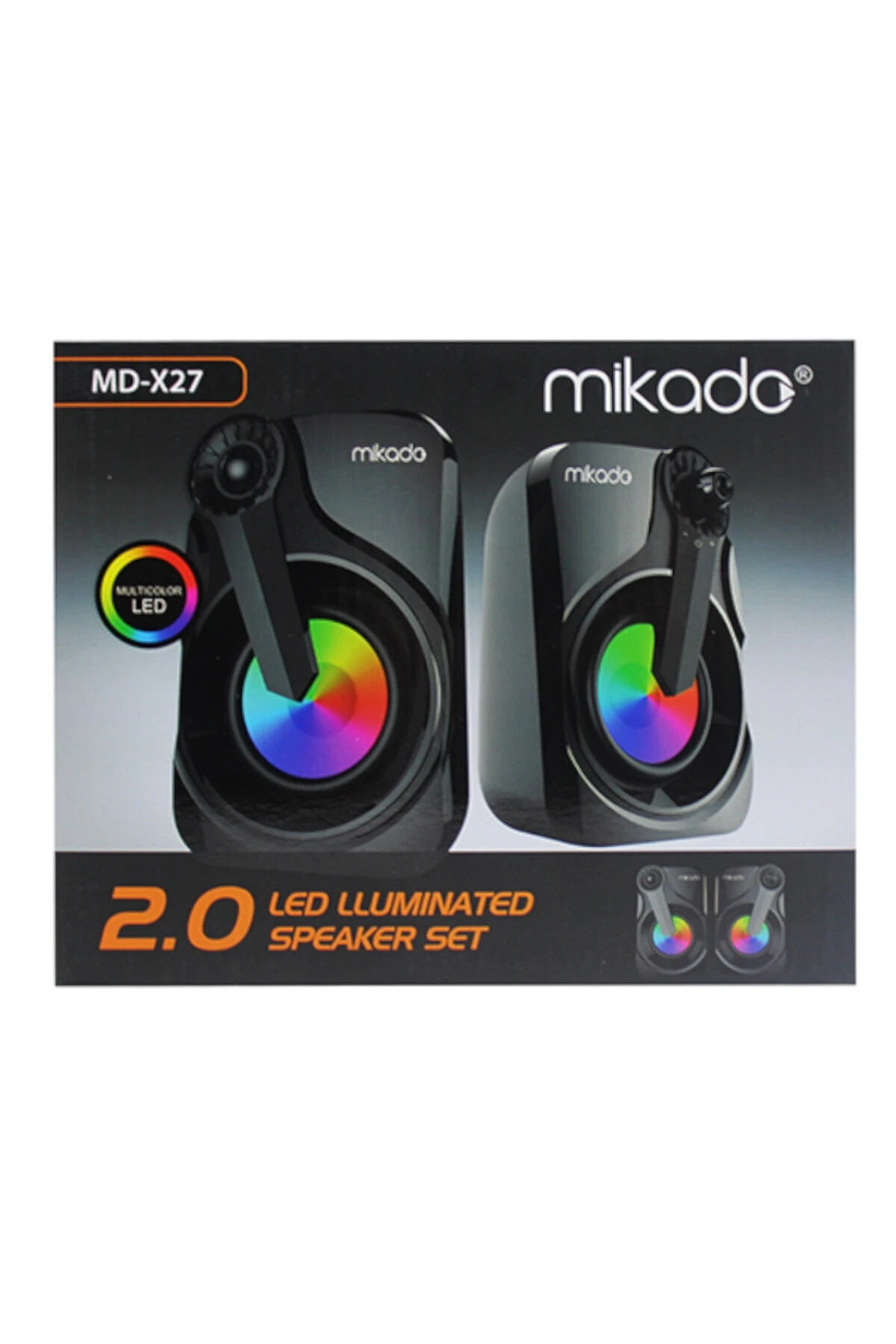 MİKADO MD-X27 İLLUMINATE LED RENKLİ IŞIKLI SPEAKER