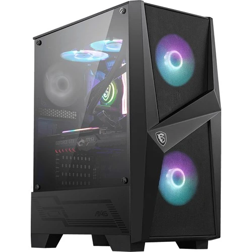 MSI MAG FORGE 100R TEMPERLİ CAM 2X A-RGB FAN 120MM FAN ATX OYUNCU KASASI