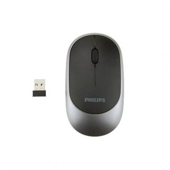 PHİLİPS M314 SPK7314/00 1200DPİ OPTİK KABLOSUZ MOUSE GRİ -SİYAH