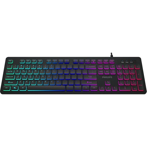 PHİLİPS SPK8264 G264 SİYAH RAİNBOW AYDINLATMALI GAMİNG OYUNCU KLAVYESİ