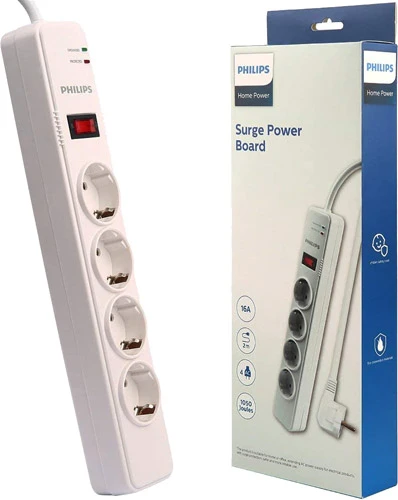 PHİLİPS SPS1040/51 2M 1050 JOULE 4 LÜ AKIM KORUYUCU PRİZ