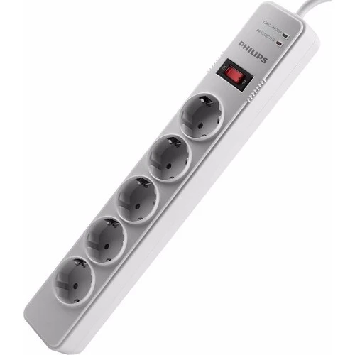 PHİLİPS SPS1050B/51 2M 2100 JOULE 5 Lİ AKIM KORUYUCU ÇOCUK KORUMALI BEYAZ PRİZ ÇOKLAYICI
