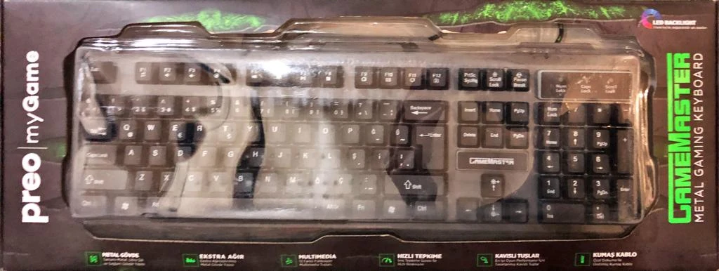 PREO GAME MASTER METAL GAMING KEYBOARD