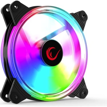 RAMPAGE 6C-120 120*120*25MM DOUBLE RİNG 6 RENK LEDLİ KASA FANI