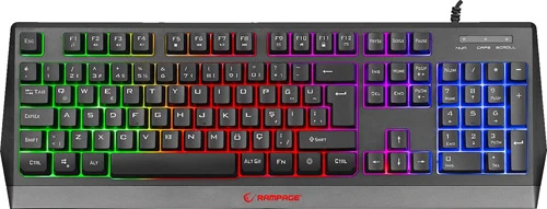 RAMPAGE KB-R52 STYLE RAİNBOW AYDINLATMALI GAMİNG OYUNCU KLAVYESİ