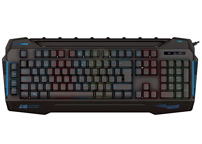 RAMPAGE KB-R63 STAGE RGB RENK 4 MAKRO FONKSİYON SESE DUYARLI IŞIKLI Q USB OYUNCU KLAVYESİ
