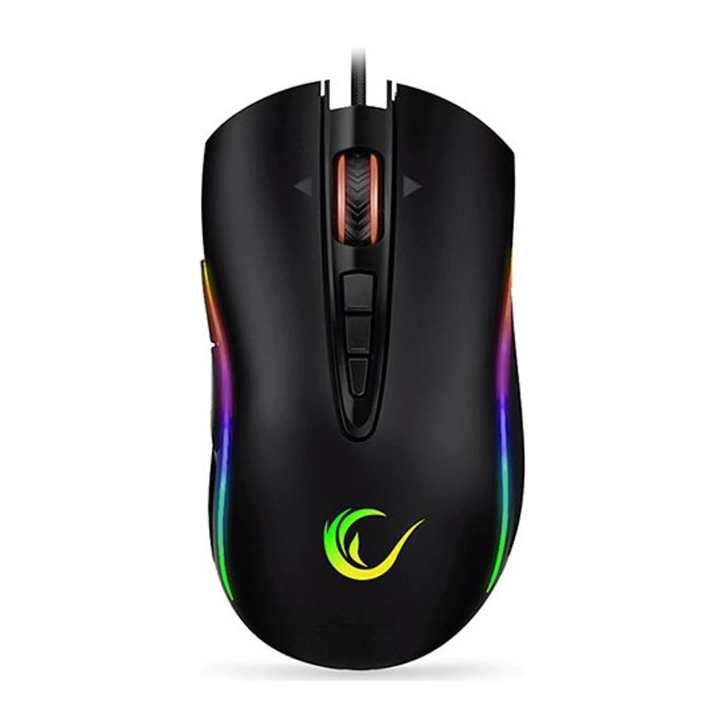 RAMPAGE SHİNE SMX-R15 USB SİYAH/GRİ 10 TUŞ 10000DPİ RGB GAMİNG OYUNCU MOUSE