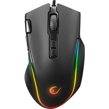 RAMPAGE SMX-G72 GREEDY 8 TUŞLU DOUBLE CLİCK REAL RGB LEDLİ MAKROLU 7200DPİ GAMİNG OYUNCU MOUSE
