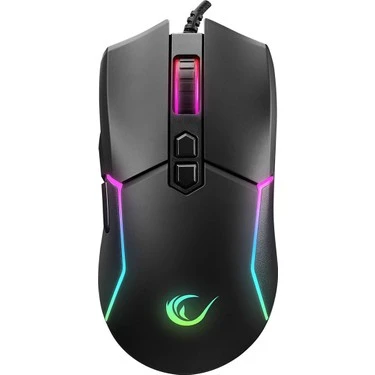 RAMPAGE SMX-R28 COOL USB SİYAH RGB IŞIKLI+MACRO 7200DPİ / 1000HZ GAMİNG OYUNCU MOUSE
