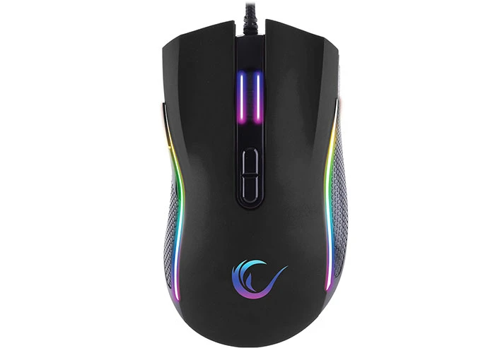 RAMPAGE SMX-R44 MAKROLU SİYAH 6400DPİ RGB LEDLİ GAMİNG OYUNCU MOUSE