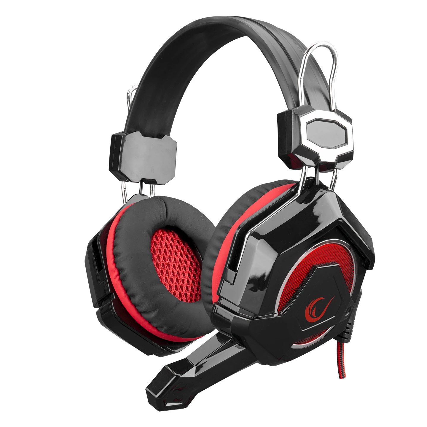 RAMPAGE SN-R71 BUCKS PLUS SİYAH/KIRMIZI USB 7.1 SURROUND LEDLİ OYUNCU GAMİNG MİKROFONLU KULAKLIK