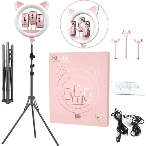 RİNG LİGHT RK-45 KEDİ IŞIKLI TRİPOD 20"