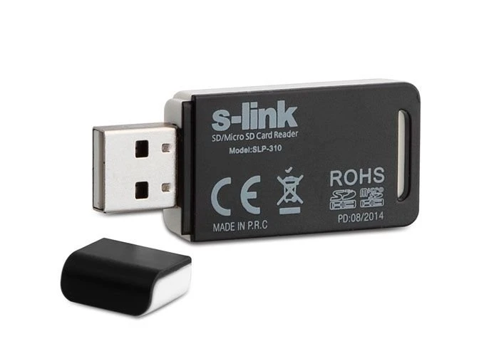S-LİNK SLP-310 USB 2.0 SİYAH KART OKUYUCU