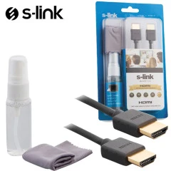 S-LINK SLX-370 HDMI TO HDMI 1.5 M + TEMİZLE SPERYİ + MICRO FIBER BEZ