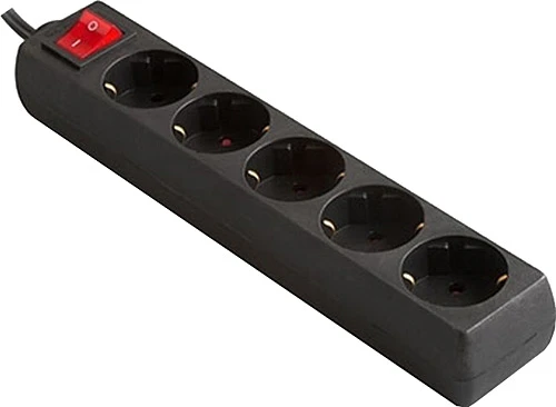 S-LINK SPG8-5-15 3 MM 5 Lİ AKIM KORUMALI SİYAH PRİZ 11061