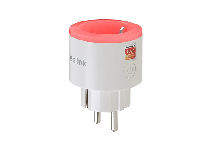 S-LİNK SWAPP SL-03 16A AKIM KORUMALI AKILLI PRİZ RGB IŞIKLI 2.4 G WİFİ TUYA DESTEKLİ