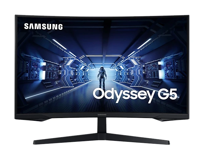 SAMSUNG ODYSSEY G5 LC27G55TQWRXUF 27" 144HZ 1MS (HDMI+DİSPLAY) FREESYNC 2K CURVED LED MONİTÖR