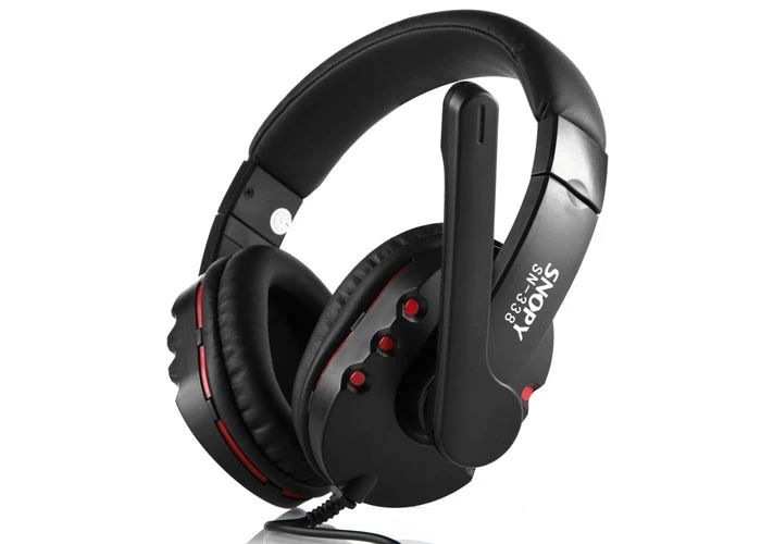 SNOPY SN-338 SİYAH/KIRMIZI GAMİNG OYUNCU MİKROFONLU KULAKLIK