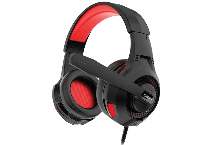 SNOPY SN-8800 GAMETIME SİYAH LEDLİ OYUNCU MİKROFONLU KULAKLIK