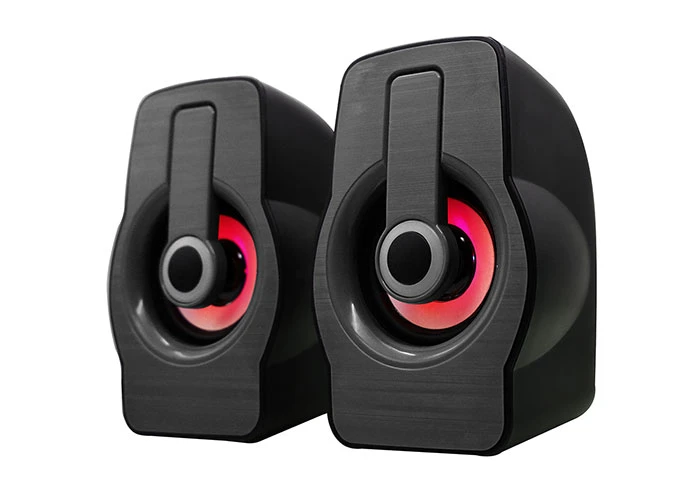SNOPY SN-X23 2.0 MULTİMEDİA RGB IŞIKLI 3W*2 SİYAH/KIRMIZI USB SPEAKER