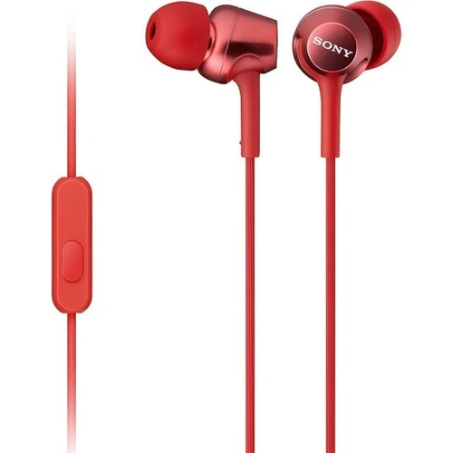 SONY MDR-EX250AP MİKROFONLU KULAK İÇİ KULAKLIK KIRMIZI