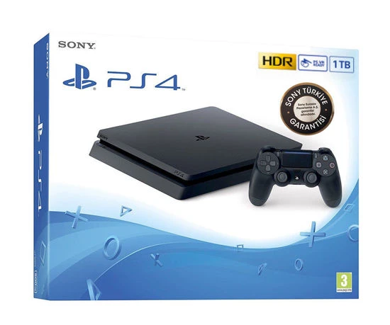 SONY PLAYSTATION 4 SLİM 1 TB TÜRKÇE MENÜ OYUN KONSOLU (EURASİA GARANTİLİ)