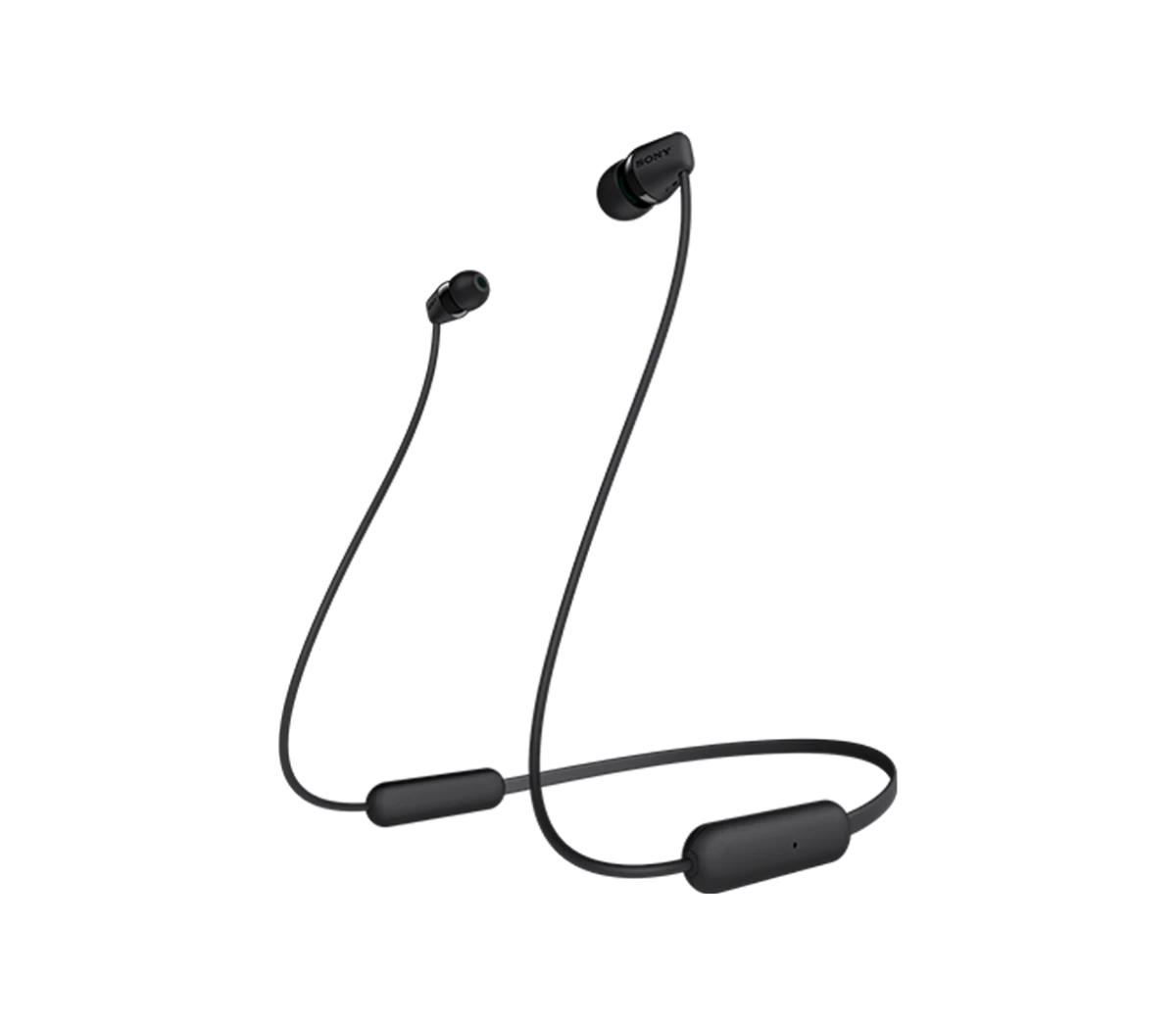 SONY WI-C200 IN-EAR HEADPHONES BLUETOOTH BLACK HEADSET, VOLUME CONTROL