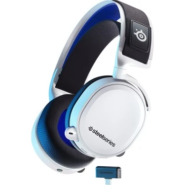STEELSERIES 7P+ WIRELESS 2.4 GHZ WIRELESS GAMİNG KULAK ÜSTÜ KULAKLIK BEYAZ