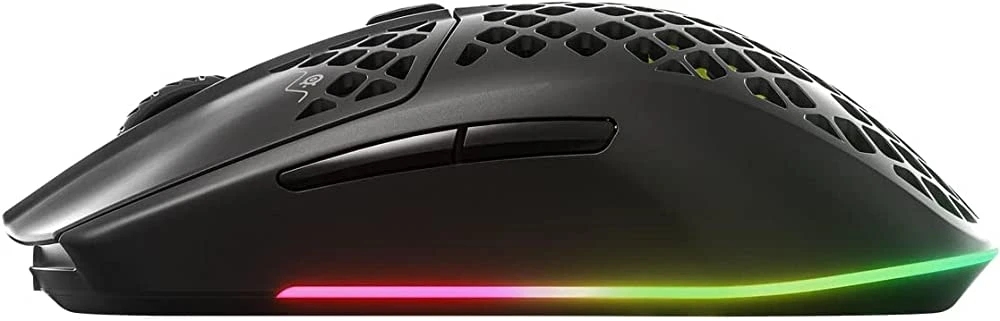 STEELSERİES AEROX 3 WIRELESS ONYX GAMİNG MOUSE - TRUEMOVE AİR OPTİK SENSÖR - 68 GRAM - SUYA DAYANIKLI - SİYAH