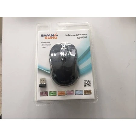 SWAN SONG SS-M207-D KABLOSUZ MOUSE BEYAZ-SİYAH