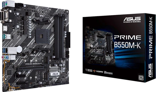 TEŞHİR ASUS PRİME B550M-K AMD B550 DDR4 4600 MHZ (OC) AM4 MATX ANAKART