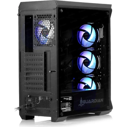 TEŞHİR DARK GUARDİAN PRO 4X12CM ARGB LED FANLI USB 3,0 BİLGİSAYAR KASASI (PSU YOK)