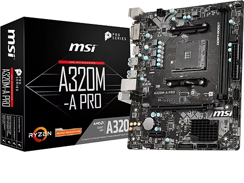 TEŞHİR MSI A320M-A PRO 3200MHZ(OC) DDR4 SOKET AM4 HDMI DVI MATX ANAKART