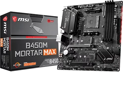 TEŞHİR MSI B450M MORTAR MAX AM4 DDR4 3466(OC)HDMI DP 2X M.2 USB3.2 MATX ANAKART