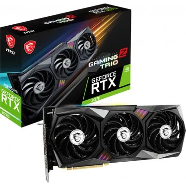 TEŞHİR MSI GEFORCE RTX 3070 256 BİT GDDR6 GAMİNG Z TRIO 8G LHR EKRAN KARTI