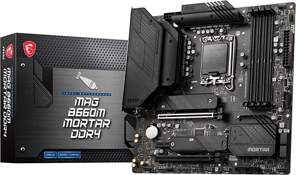 TEŞHİR MSI MAG B660M MORTAR DDR4 M2 NVME PCIE 16X V4.0 1700P MATX