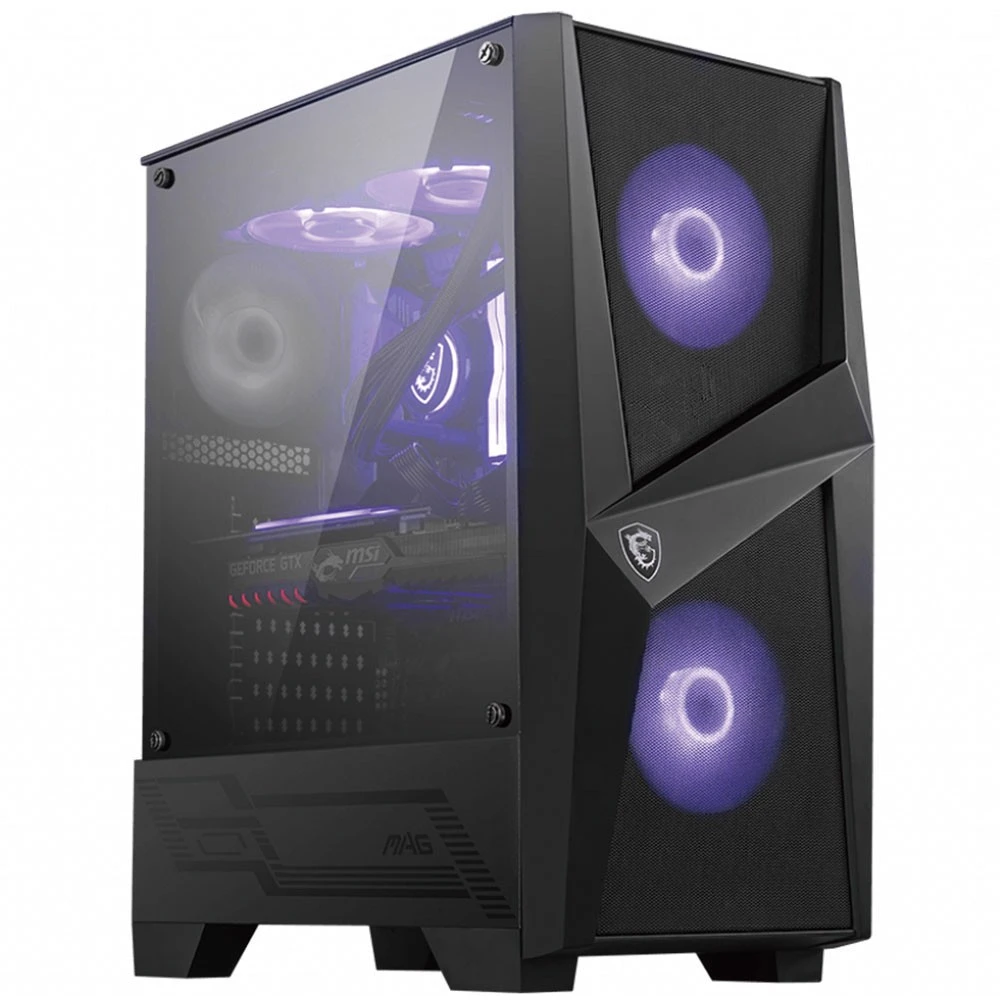 TEŞHİR MSI MAG FORGE 100M TEMPERED GLASS 2X120MM RGB FANLI MİDT ATX KASA