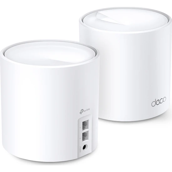 TEŞHİR TP-LİNK DECO X20 AX 1800 MBPS TÜM EV MESH Wİ-Fİ 6 SİSTEMİ ( 2’Lİ PAKET )