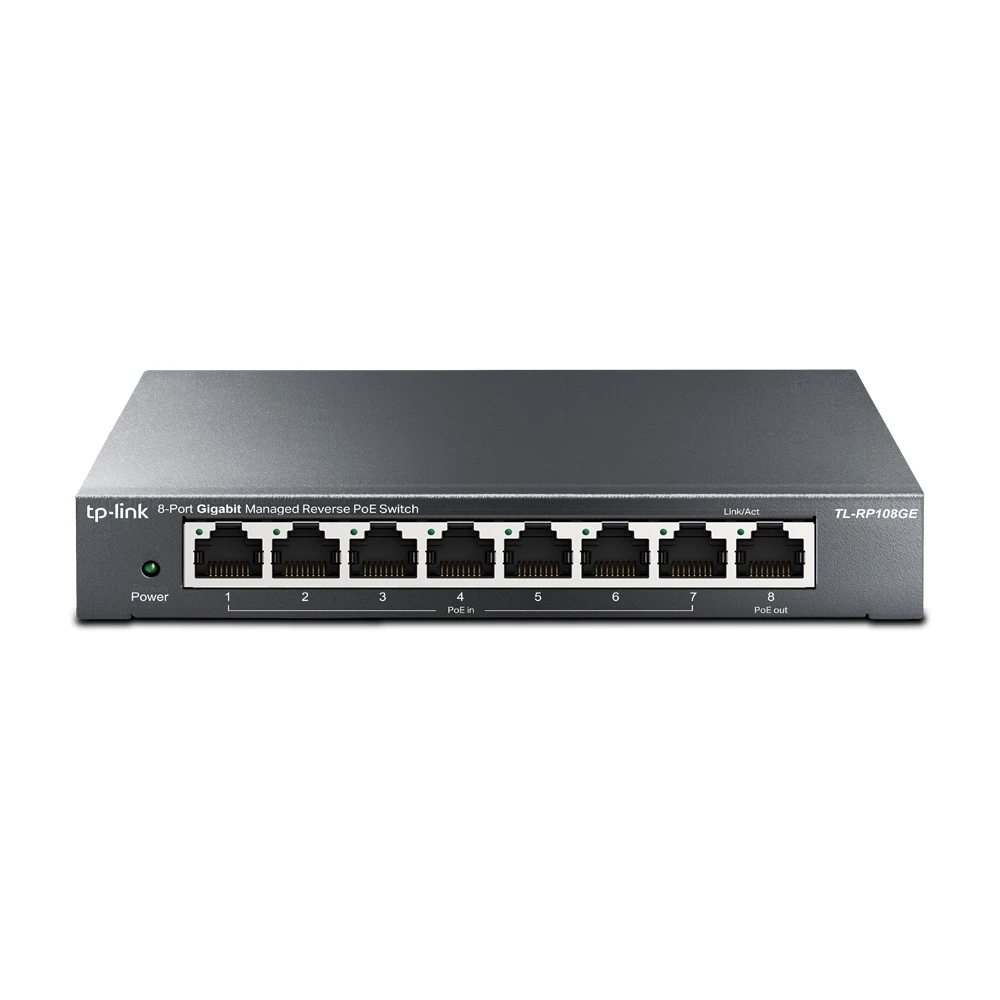TEŞHİR TP-LİNK TL-RP108GE, 8-PORT GİGABİT MANAGED REVERSE POE SWITCH