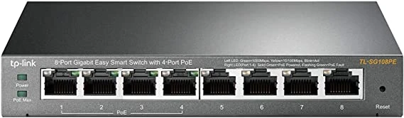 TEŞHİR TP-LİNK TL-SG108PE 8 PORT 10/100/1000 MBPS EASY SMART SWITCH