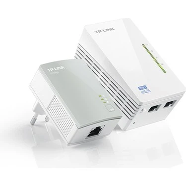 TEŞHİR TP-LINK TL-WPA4220KIT 2 PORT 300MBPS WIRELESS (KABLOSUZ) ELEKTRİK HATTI (PRİZ) ÜZERİNDE